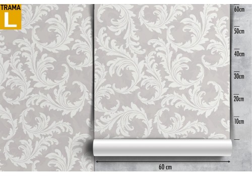 Refined vintage nature leaves wallpaper. 2