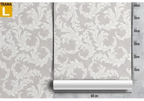 Refined vintage nature leaves wallpaper. 2