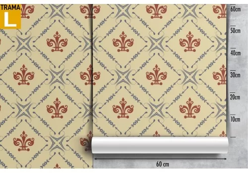 Carta da Parati damasco decorazione vintage pattern. 2