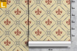 Damask wallpaper vintage decoration pattern.