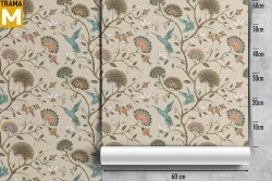 Carta da Parati animali Natura Vintage