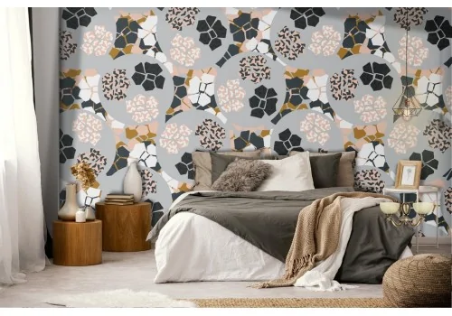Geometric luxury pattern wallpaper decoration.