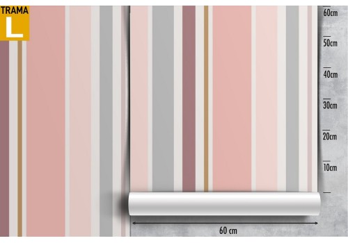 Pink striped wallpaper vintage decoration pattern. 2