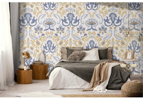 Damask vintage classic pattern wallpaper.