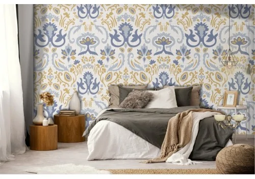 Vintage damask wallpaper classic pattern.