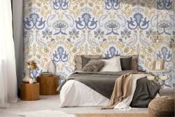 Damask vintage classic pattern wallpaper.