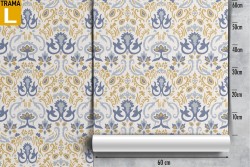 Carta da Parati damasco vintage pattern classico.