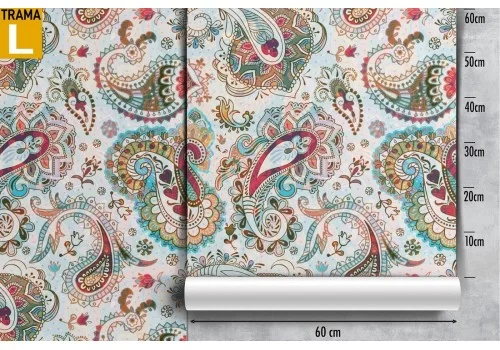 Carta da Parati decorazione vintage pattern. 2