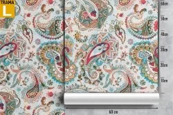 Carta da Parati decorazione vintage pattern.