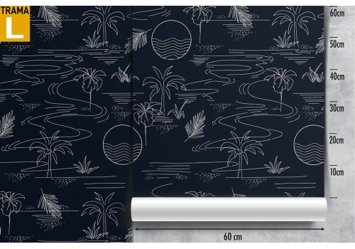 Wallpaper decoration stylized tropical palms. 2