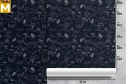 Stylized Tropical Nature Trees Wallpaper