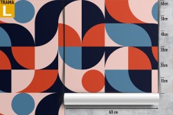 Vintage abstract geometric wallpaper decoration.