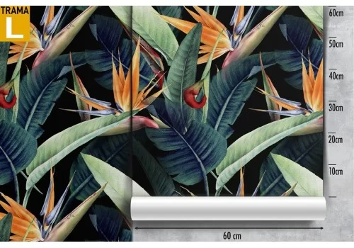 Carta da Parati foglie tropicali natura design pattern. 2