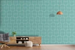 Abstract Wallpaper Stripes and Vintage Waves