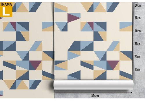 Modern geometric rectangle wallpaper decoration. 2