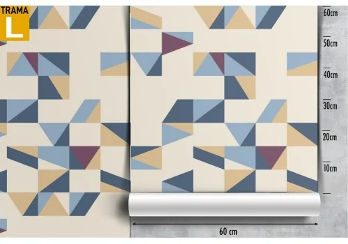 Modern geometric rectangle wallpaper decoration. 2