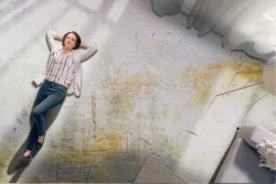 Wallpaper concrete surface stains