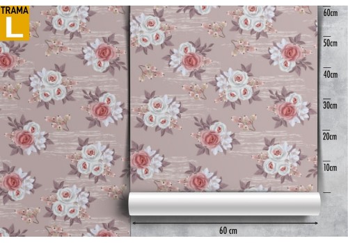 Vintage refined white flowers wallpaper pattern. 2