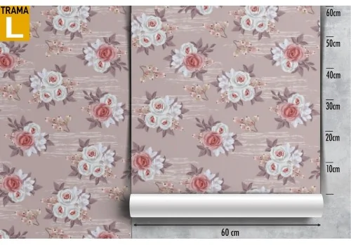 Vintage refined white flowers wallpaper pattern. 2