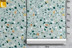 Vintage blue marble surface wallpaper.