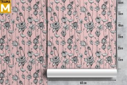 Modern Tropical Nature Floral Wallpaper