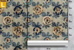 Vintage abstract flowers wallpaper pattern nature.