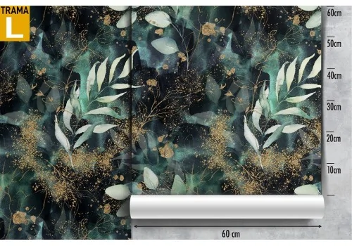 Green leaves nature abstract modern design wallpaper. 2