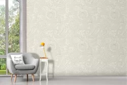 English vintage geometric wallpaper designs