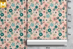 Abstract Vintage Flowers Nature Wallpaper