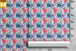 Carta da Parati Fiori Moderna Natura