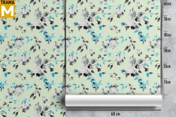 Modern Nature Flowers Wallpaper