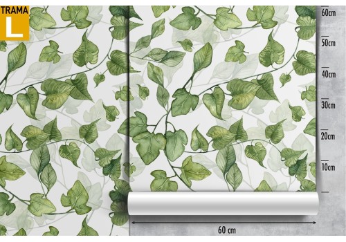 Carta da Parati foglie verdi pattern natura. 2