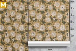 Vintage Nature Flowers Wallpaper