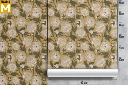 Vintage Nature Flowers Wallpaper
