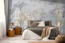 Carta da Parati animali Foglie Natura Luxury