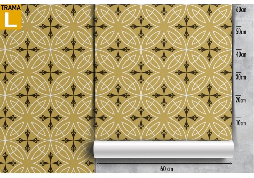 Vintage geometric circles wallpaper decoration. 2