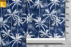 Tropical palm nature modern design wallpaper.