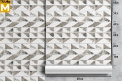 Geometric Wallpaper Vintage Marble Tiles