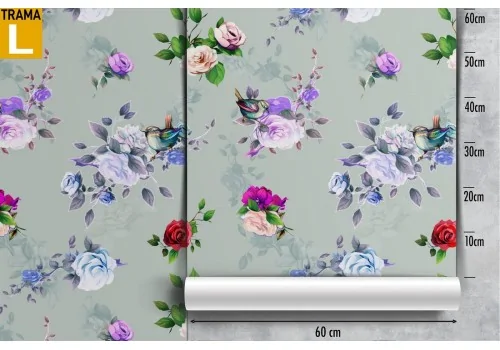 Wallpaper flowers blue nature vintage. 2