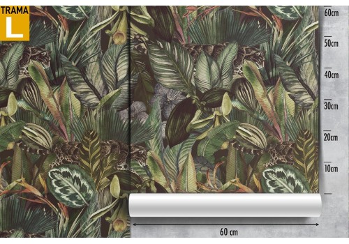 Tropical leaves nature wallpaper pattern. 2