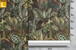 Tropical leaves nature wallpaper pattern.