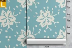 Abstract flowers nature pattern modern wallpaper.