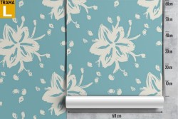 Carta da Parati fiori astratti natura pattern moderno.