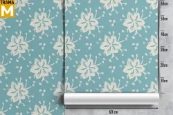 Carta da Parati Astratta Fiori Moderna Natura