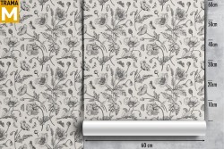 Vintage Nature Flowers Wallpaper