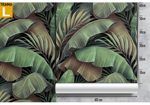 Tropical leaves nature modern design wallpaper. 2