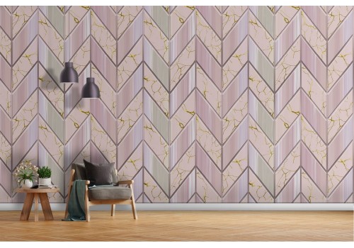 Luxury pink tile surface wallpaper.