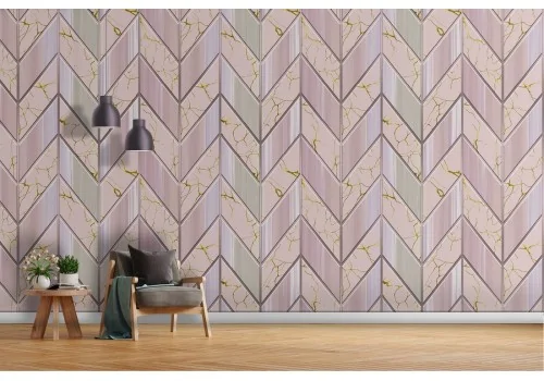 Luxury pink tile surface wallpaper.