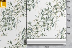 White flowers nature pattern wallpaper.
