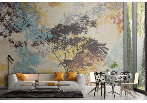 Nature Wallpaper Abstract Forest Painting